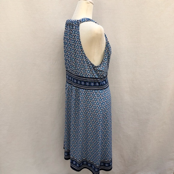 Max Studio Midi Sleeveless Dress V-Neck Sz Large - Picture 5 of 9